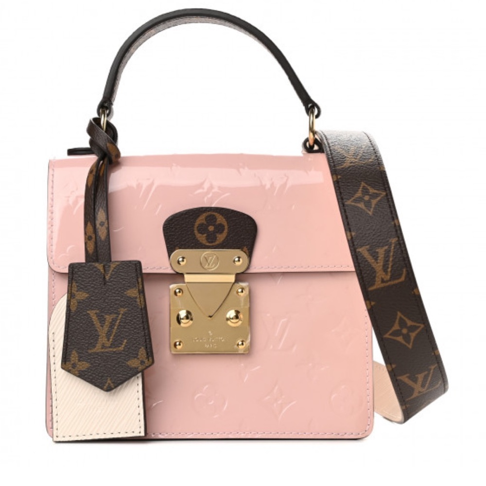 Louis Vuitton Spring Street Bag Pink Vernis Monogram Patent Leather